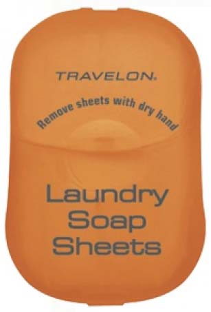 Travelon Biodegradable Travel Laundry Soap SheetsWhite