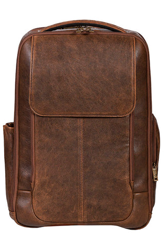 Leather backpack