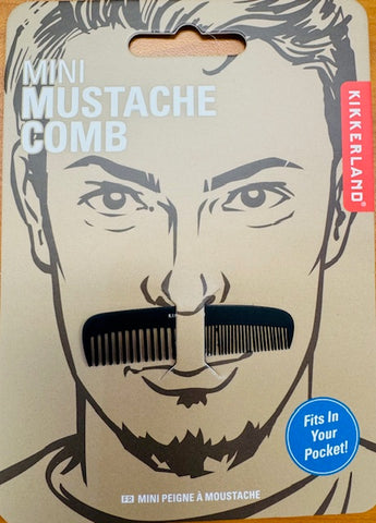 Mini mustache comb