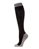 Me Moi Two-Tone Contrast Bamboo Blend 8-15mmHg Graduated Compression Socks