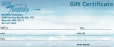 URBAN Traveler® Gift Certificate/Card for In Store Use